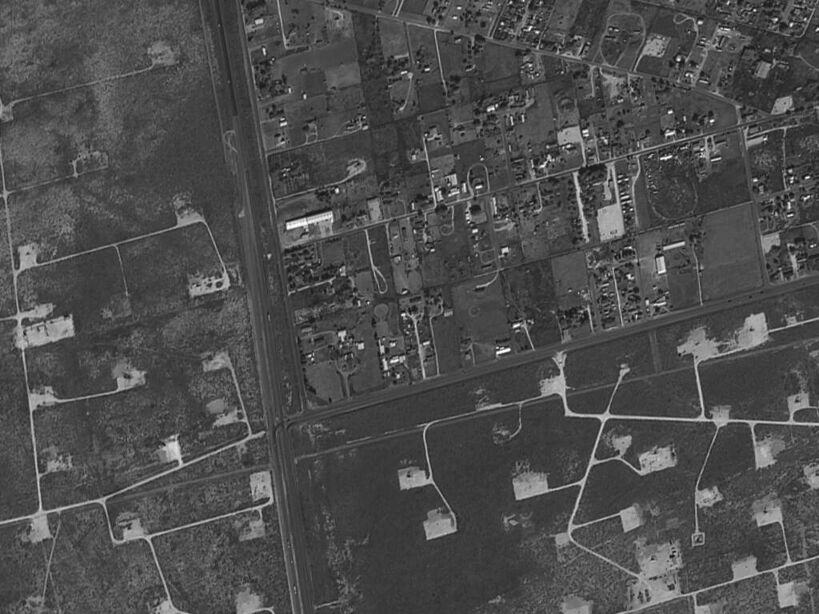 EROS-A卫星拍摄的美国乡镇卫星图