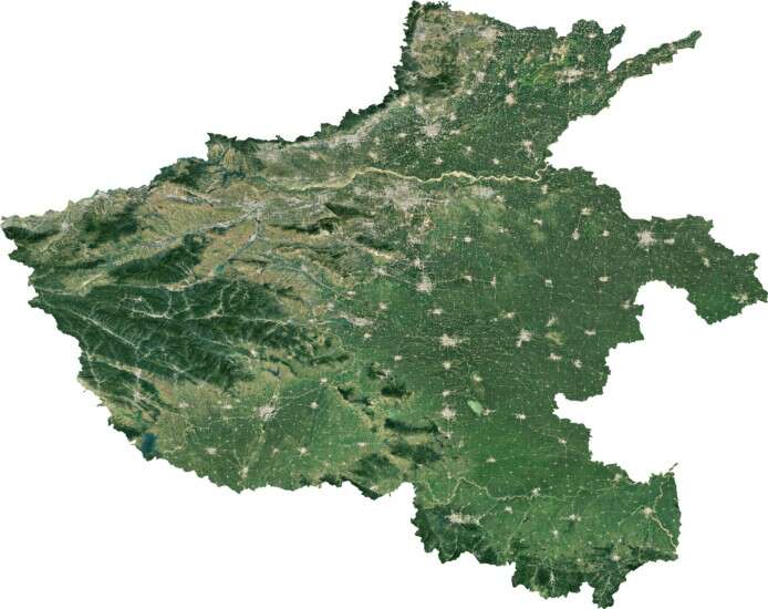 河南省15米分辨率卫星影像图