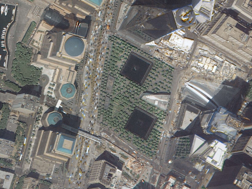 韩国阿里郎3A号卫星拍摄的首尔卫星图