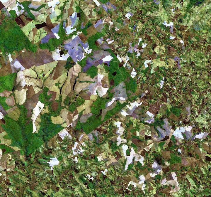 Landsat7卫星拍摄的农业卫星图