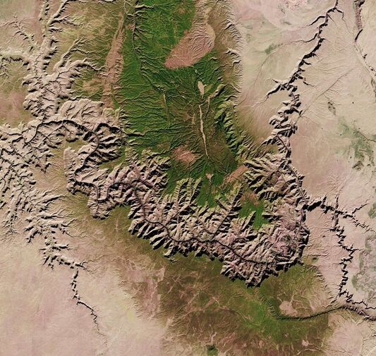 Landsat8卫星拍摄的非洲大草原卫星图