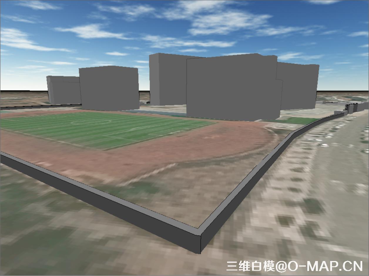 鄂尔多斯空港区建筑物白模