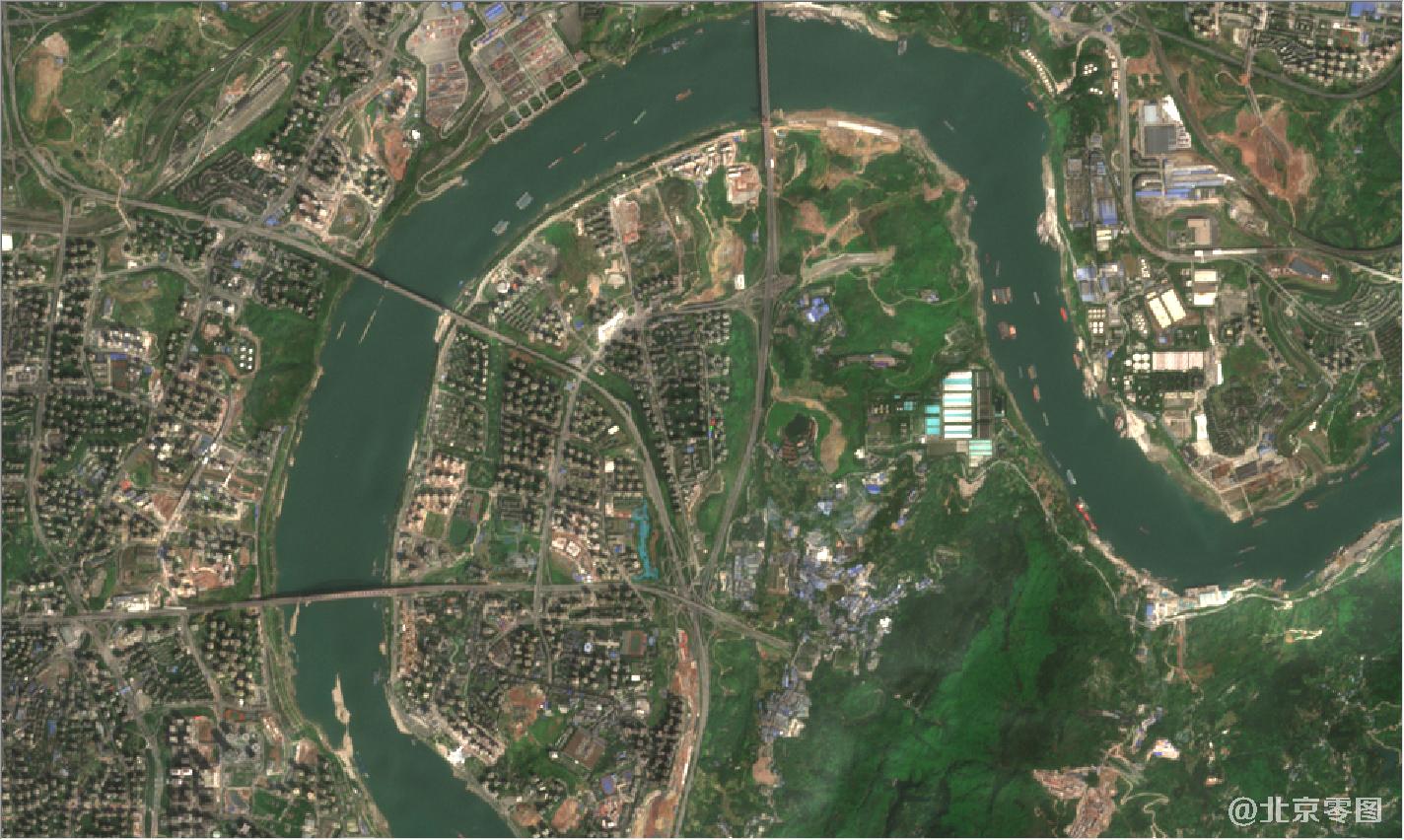 涵盖了重庆市市区,綦江县和南川县等地区,卫星地图由 高频监测卫星