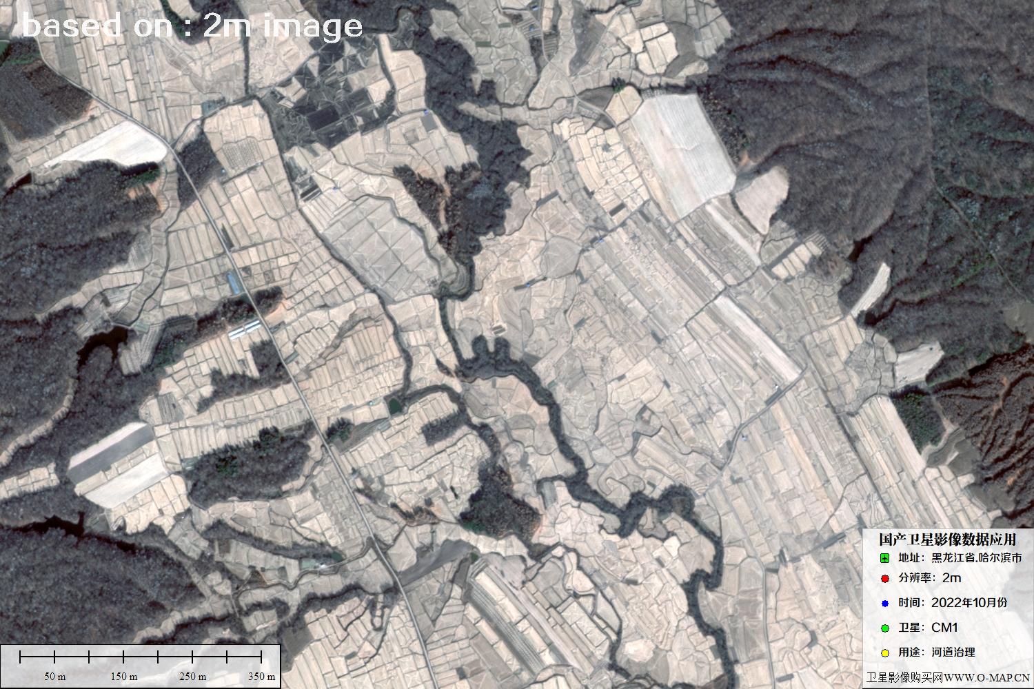 哈尔滨市CM1卫星2022年10月卫星图