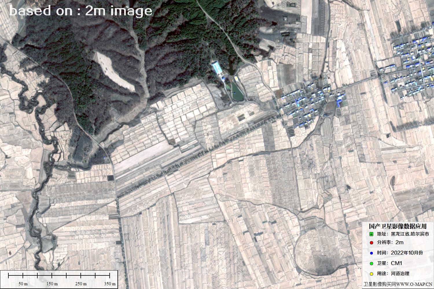 哈尔滨市CM1卫星2022年10月卫星图