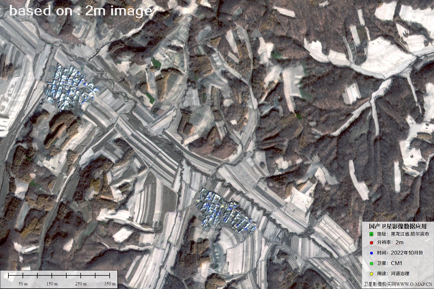 哈尔滨市CM1卫星2022年10月卫星图