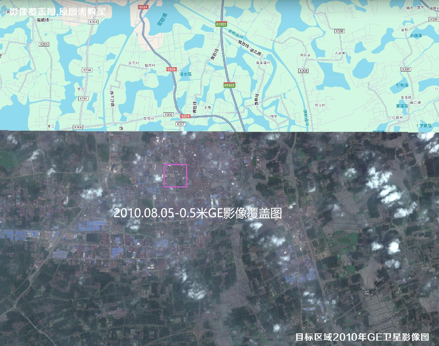 江苏省苏州市吴江区盛泽镇历史卫星图像