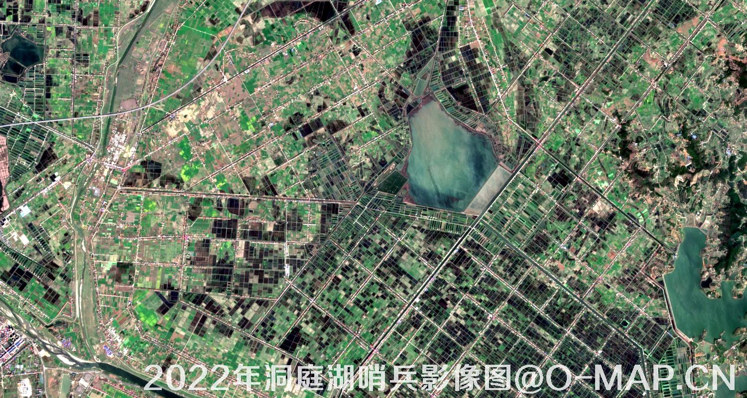 湖南省岳阳市洞庭湖2022年最新哨兵影像图