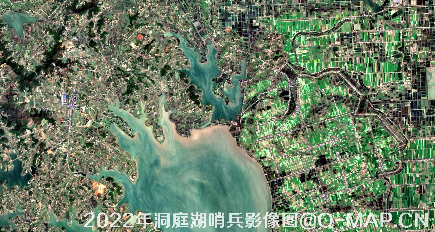 湖南省岳阳市洞庭湖2022年最新哨兵影像图