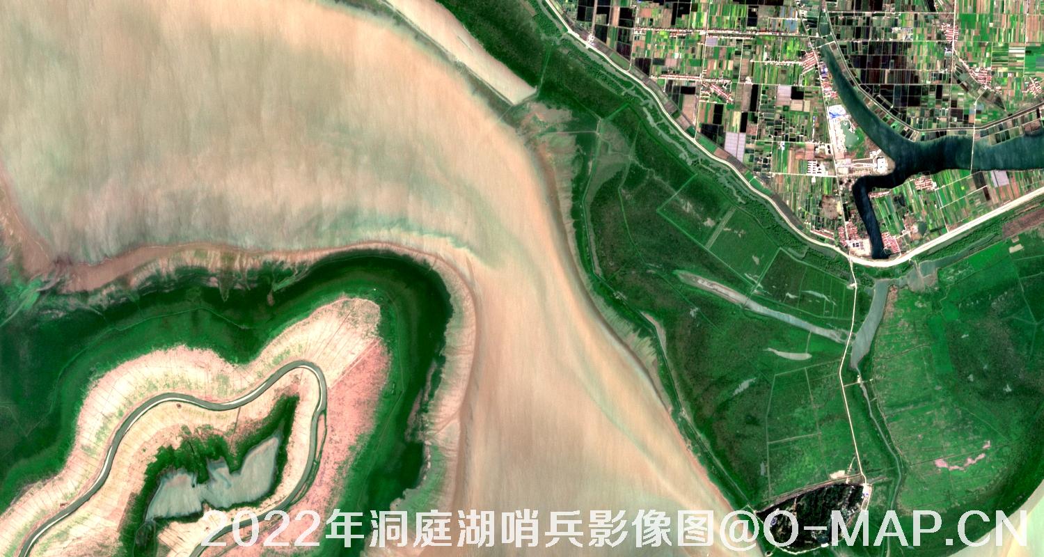 湖南省岳阳市洞庭湖2022年最新哨兵影像图