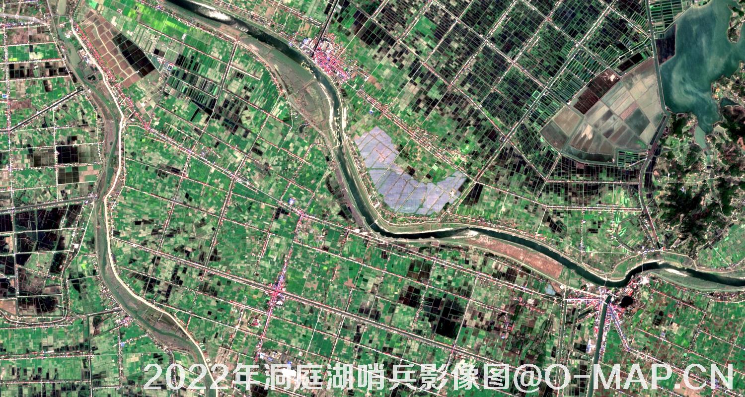 湖南省岳阳市洞庭湖2022年最新哨兵影像图