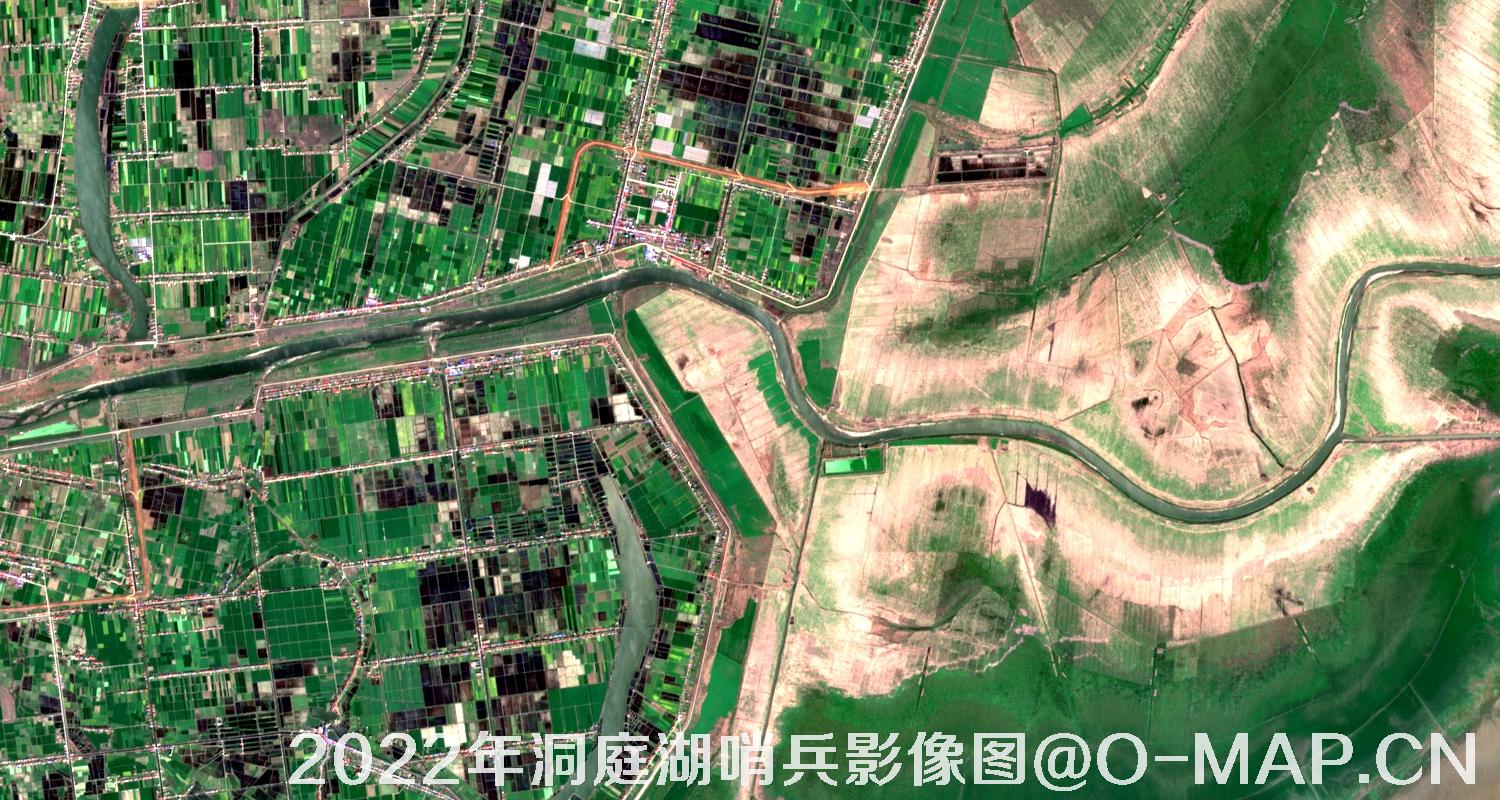 湖南省岳阳市洞庭湖2022年最新哨兵影像图