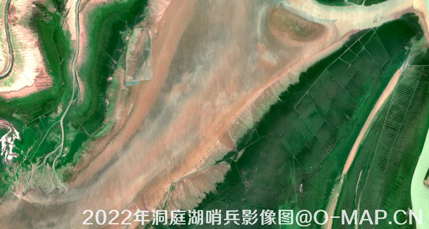 湖南省岳阳市洞庭湖2022年最新哨兵影像图