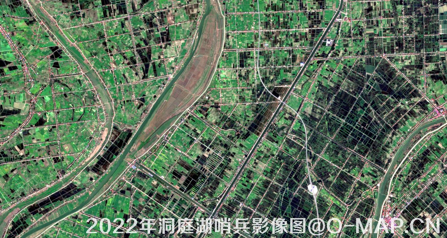 湖南省岳阳市洞庭湖2022年最新哨兵影像图