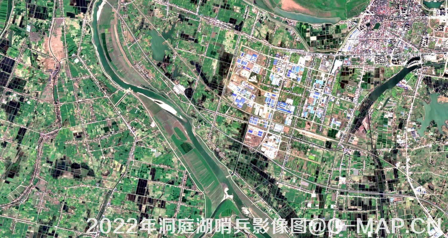 湖南省岳阳市洞庭湖2022年最新哨兵影像图