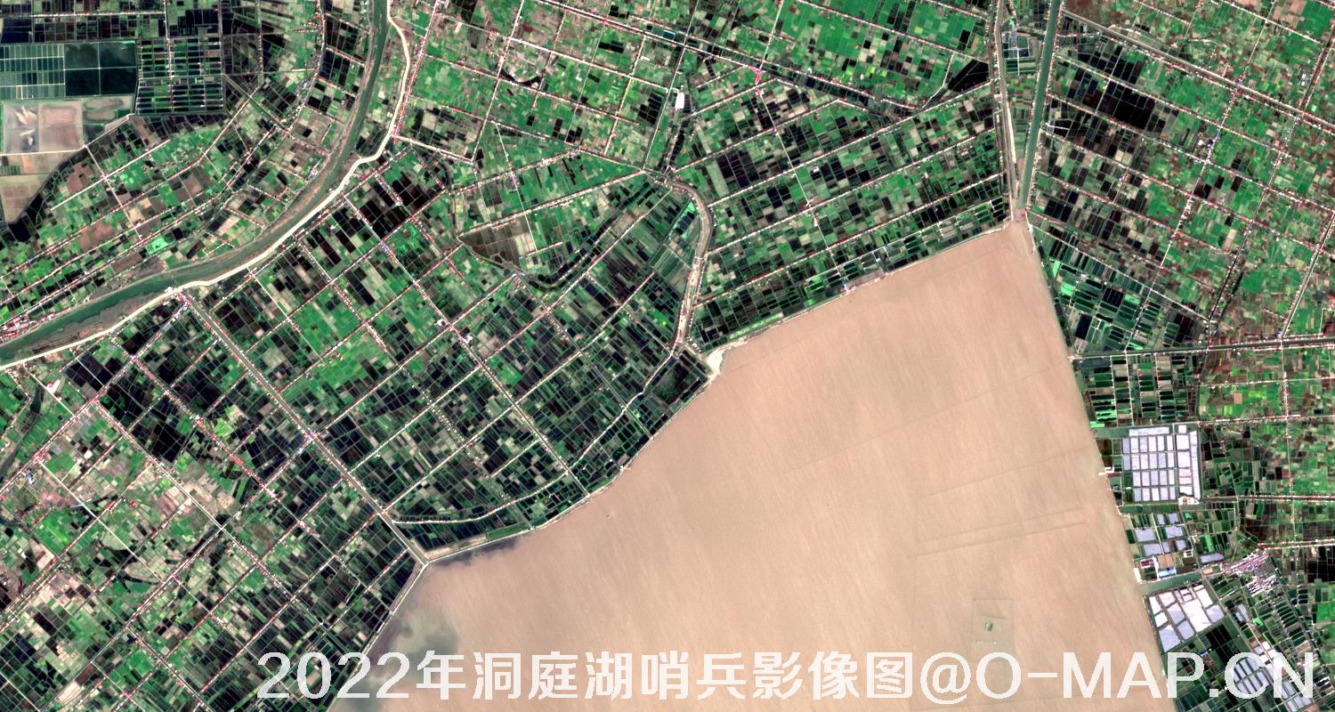 湖南省岳阳市洞庭湖2022年最新哨兵影像图