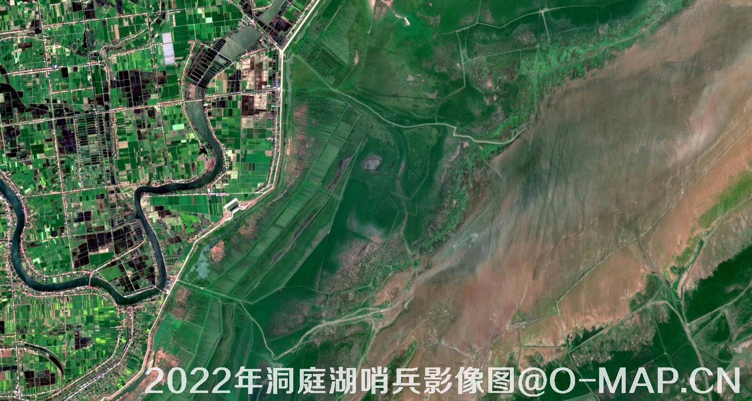 湖南省岳阳市洞庭湖2022年最新哨兵影像图