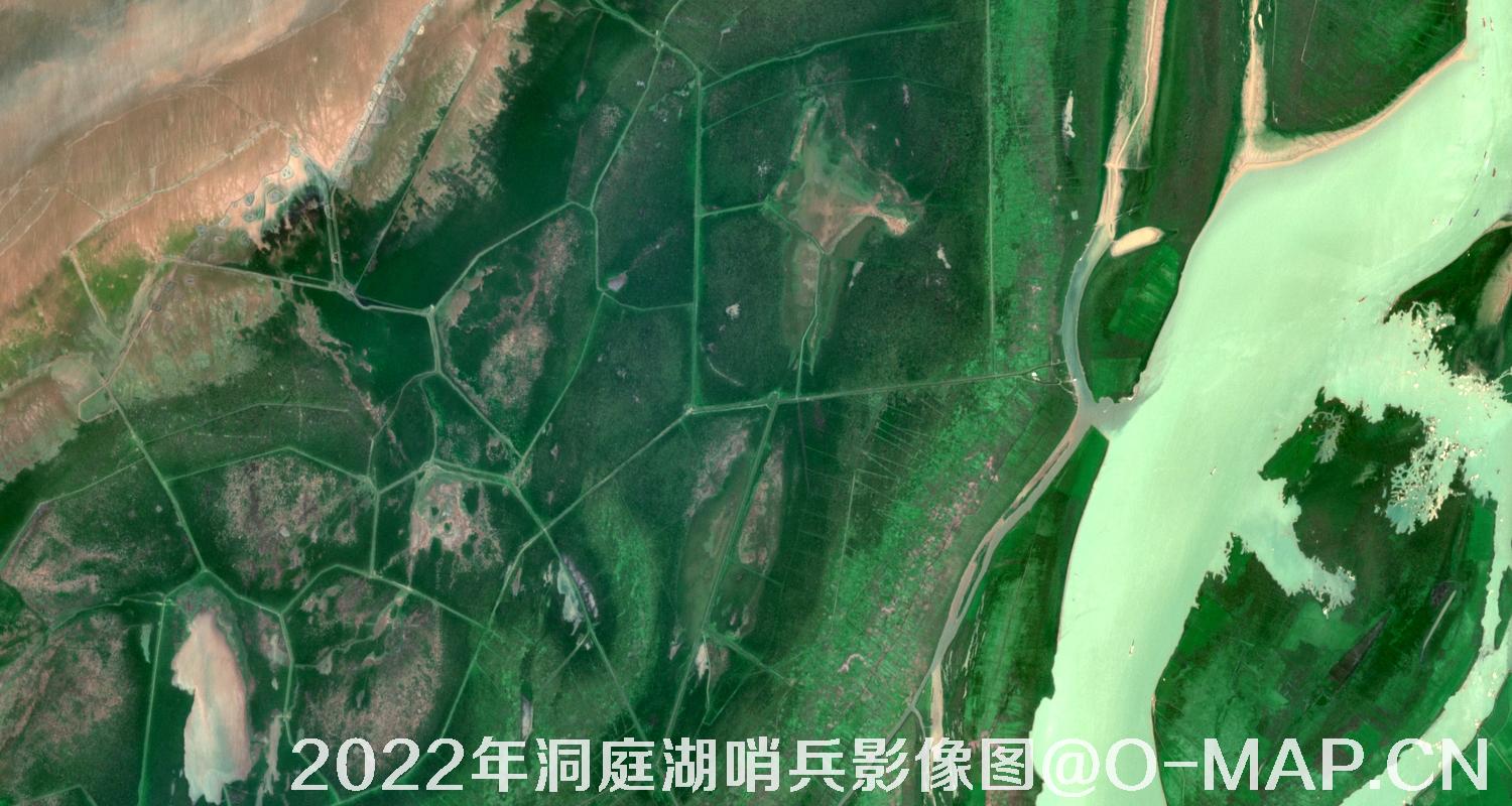 湖南省岳阳市洞庭湖2022年最新哨兵影像图