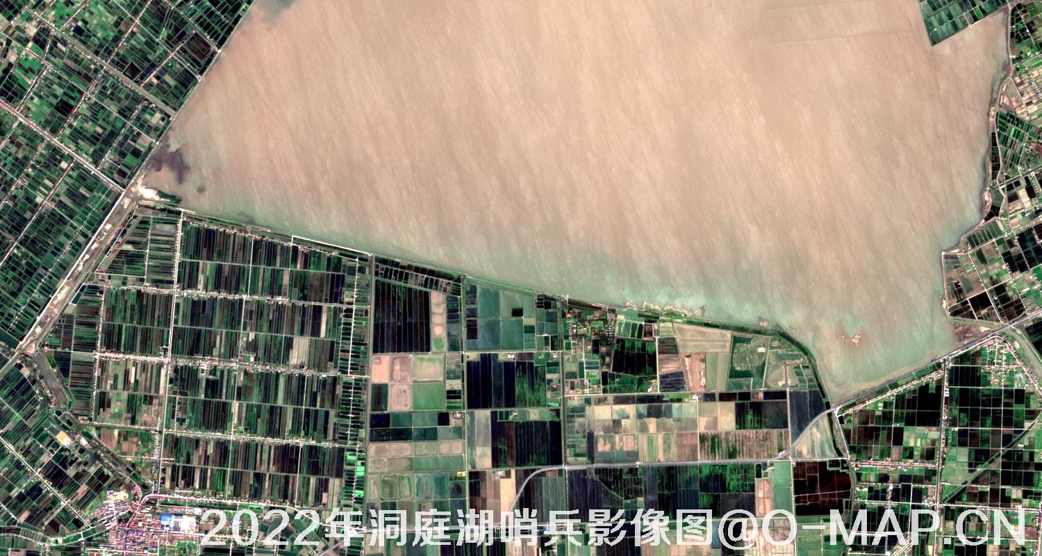 湖南省岳阳市洞庭湖2022年最新哨兵影像图