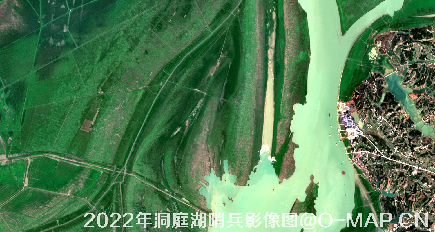 湖南省岳阳市洞庭湖2022年最新哨兵影像图