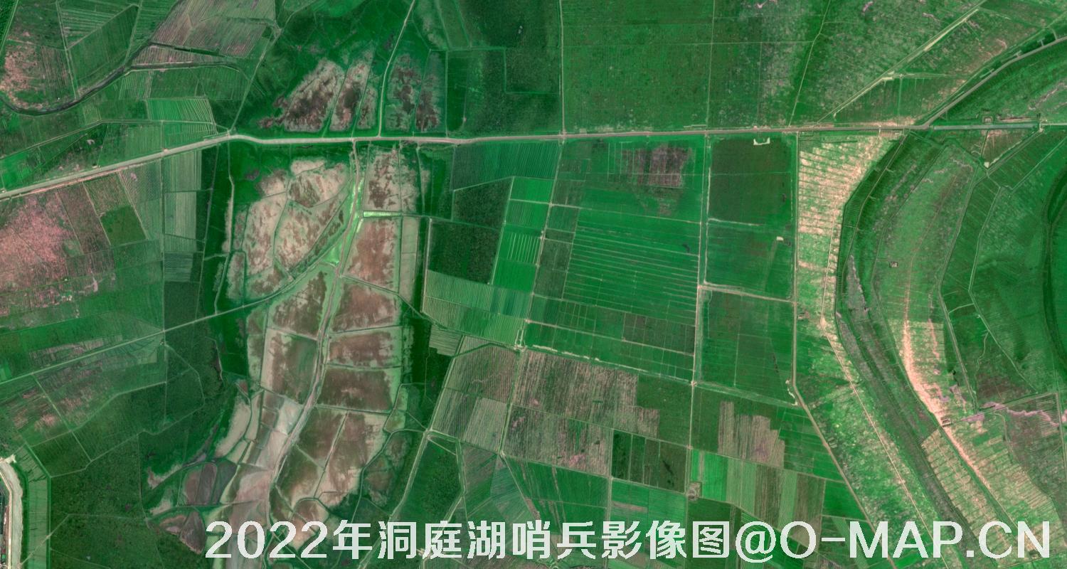 湖南省岳阳市洞庭湖2022年最新哨兵影像图