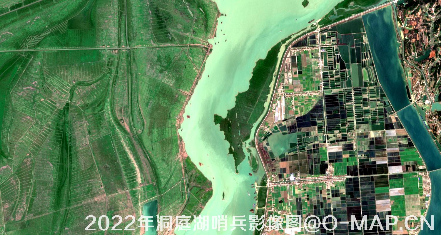 湖南省岳阳市洞庭湖2022年最新哨兵影像图