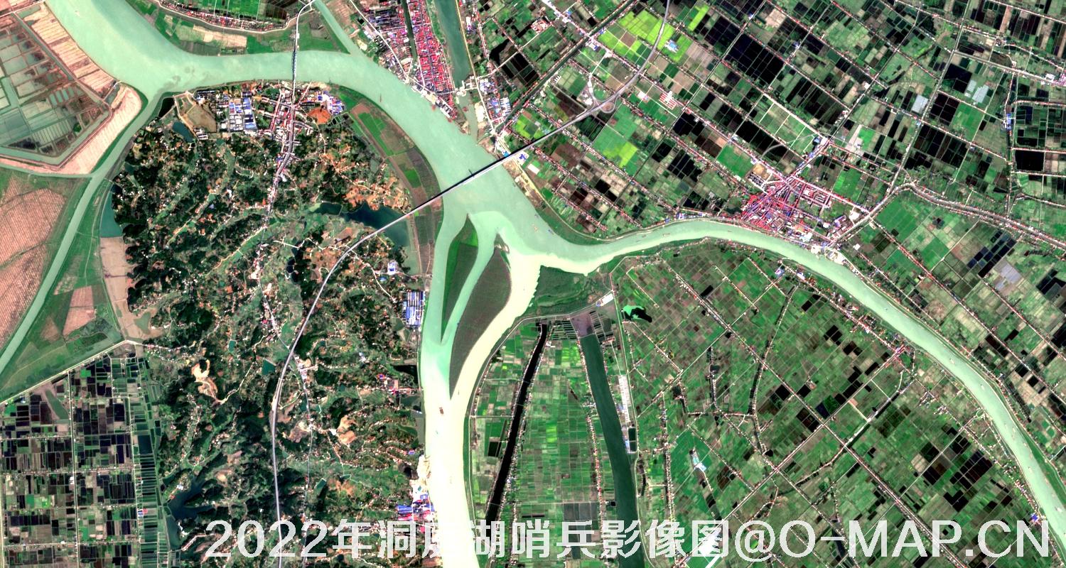 湖南省岳阳市洞庭湖2022年最新哨兵影像图