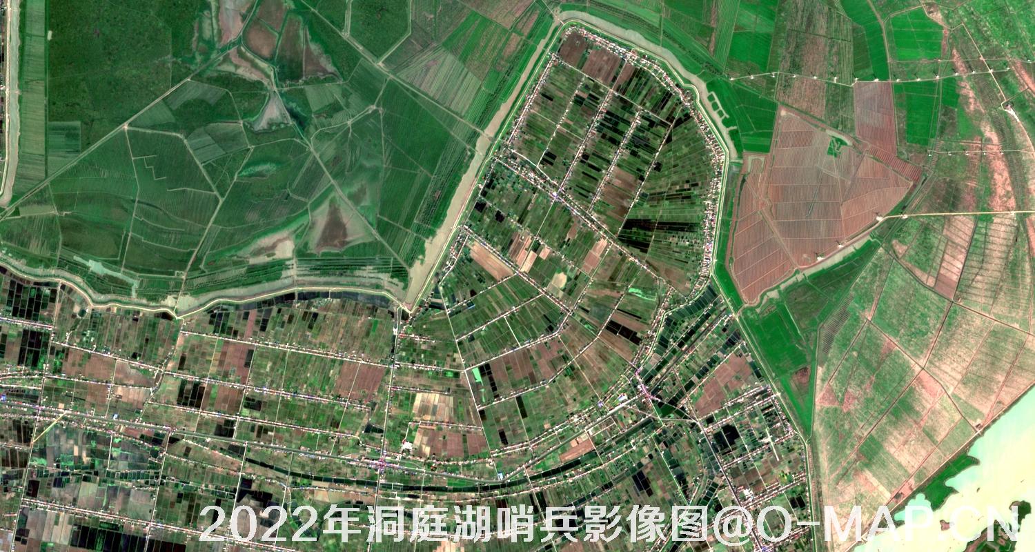 湖南省岳阳市洞庭湖2022年最新哨兵影像图