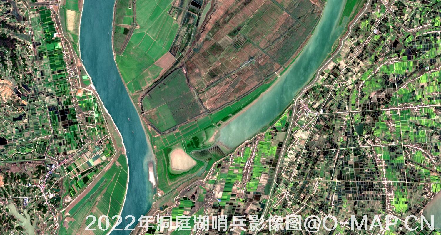 湖南省岳阳市洞庭湖2022年最新哨兵影像图