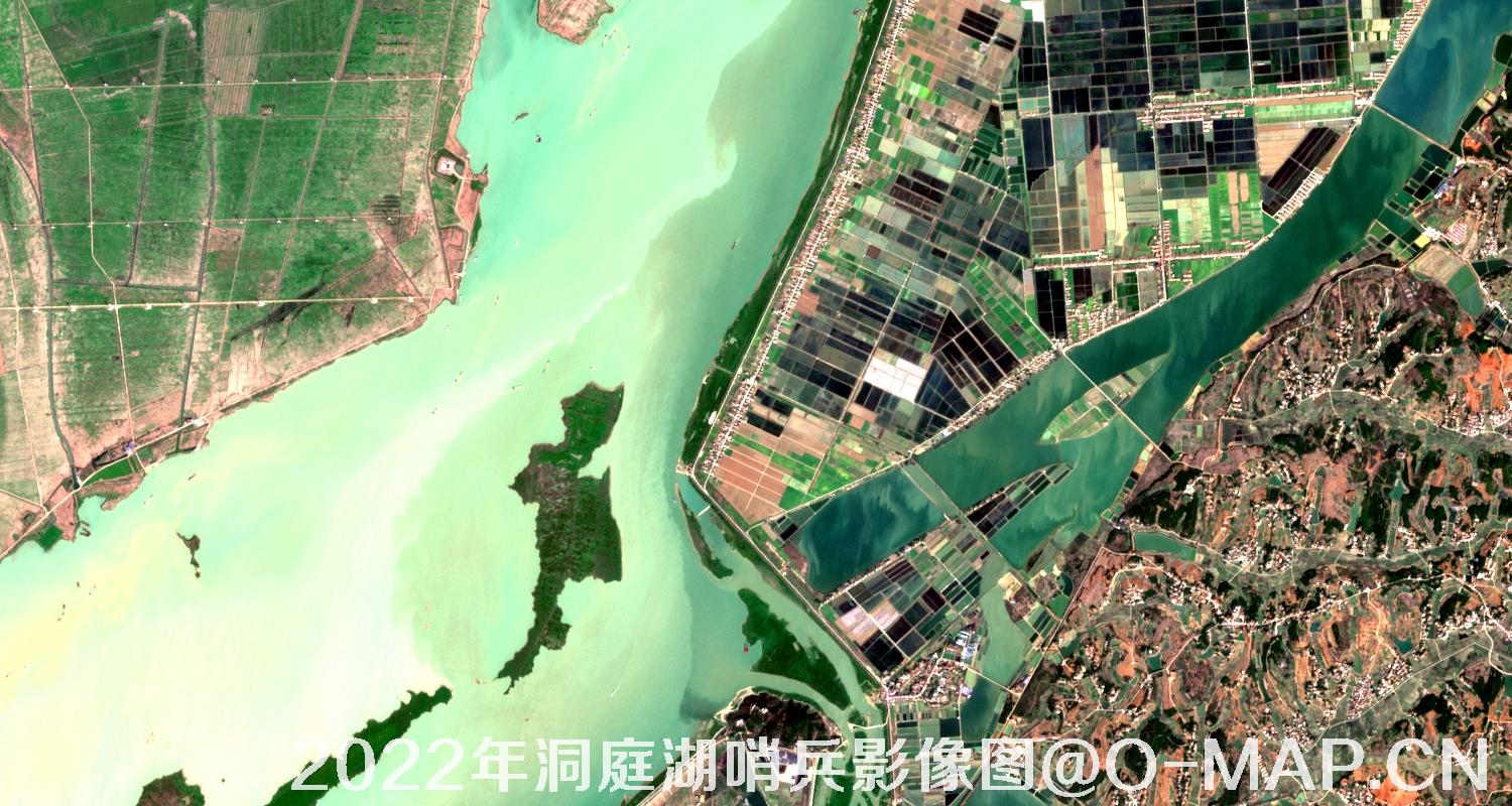 湖南省岳阳市洞庭湖2022年最新哨兵影像图