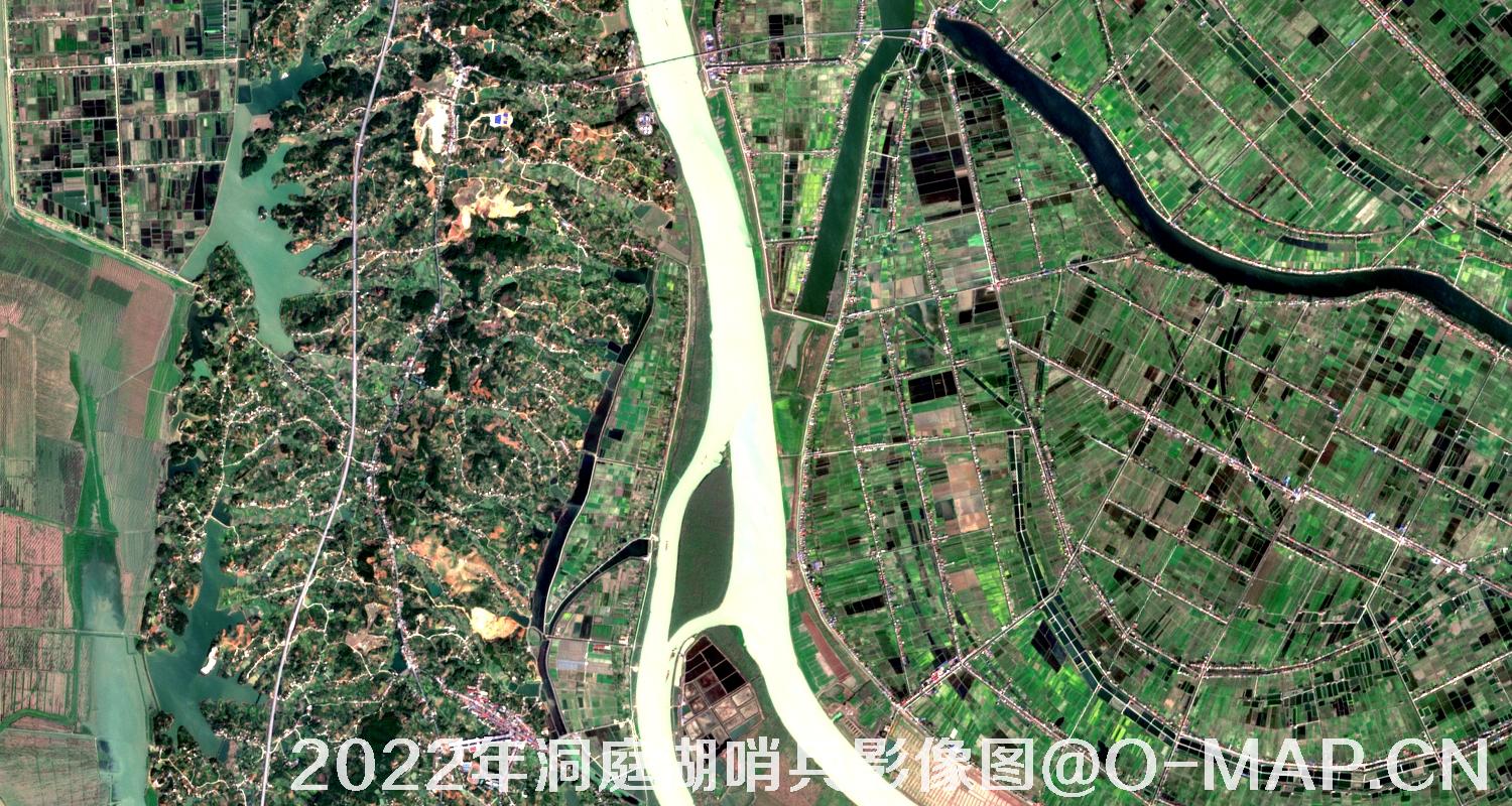 湖南省岳阳市洞庭湖2022年最新哨兵影像图