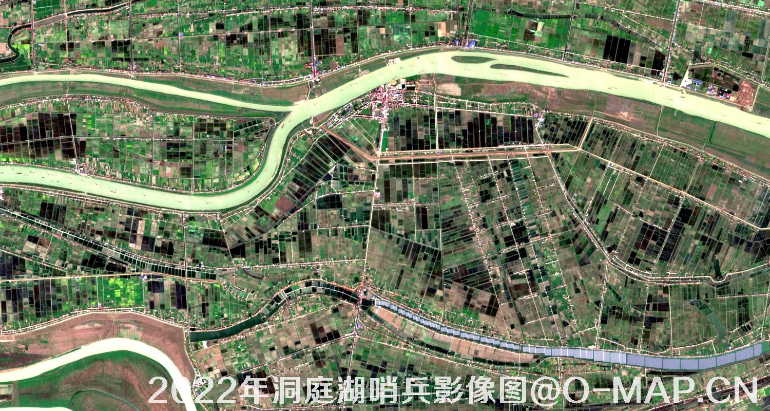 湖南省岳阳市洞庭湖2022年最新哨兵影像图