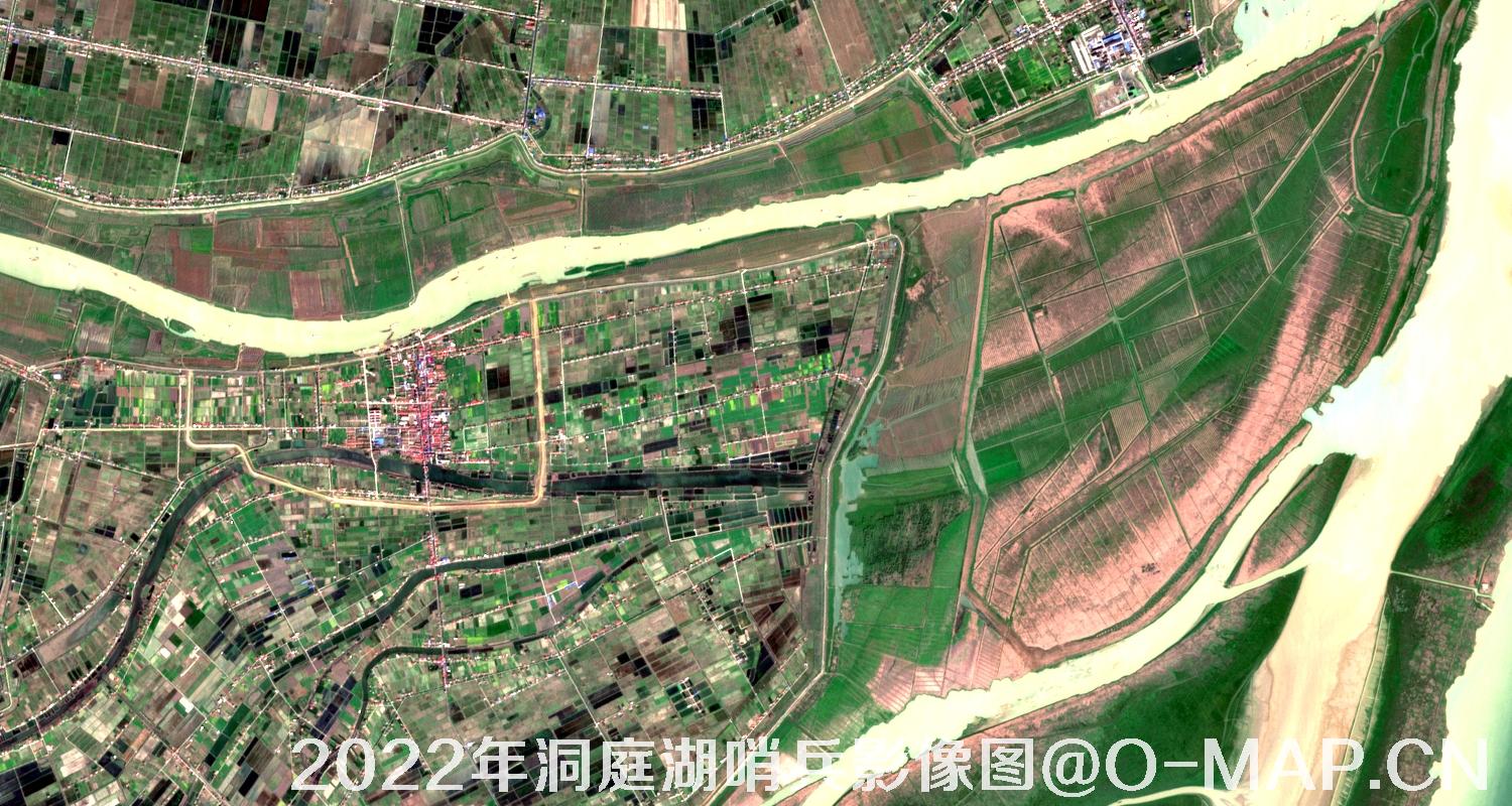 湖南省岳阳市洞庭湖2022年最新哨兵影像图