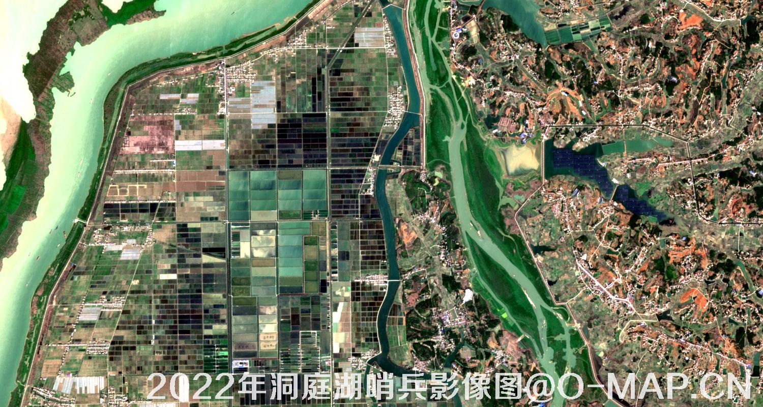 湖南省岳阳市洞庭湖2022年最新哨兵影像图