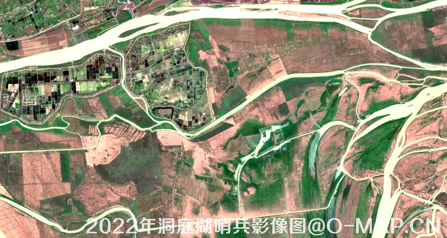 湖南省岳阳市洞庭湖2022年最新哨兵影像图