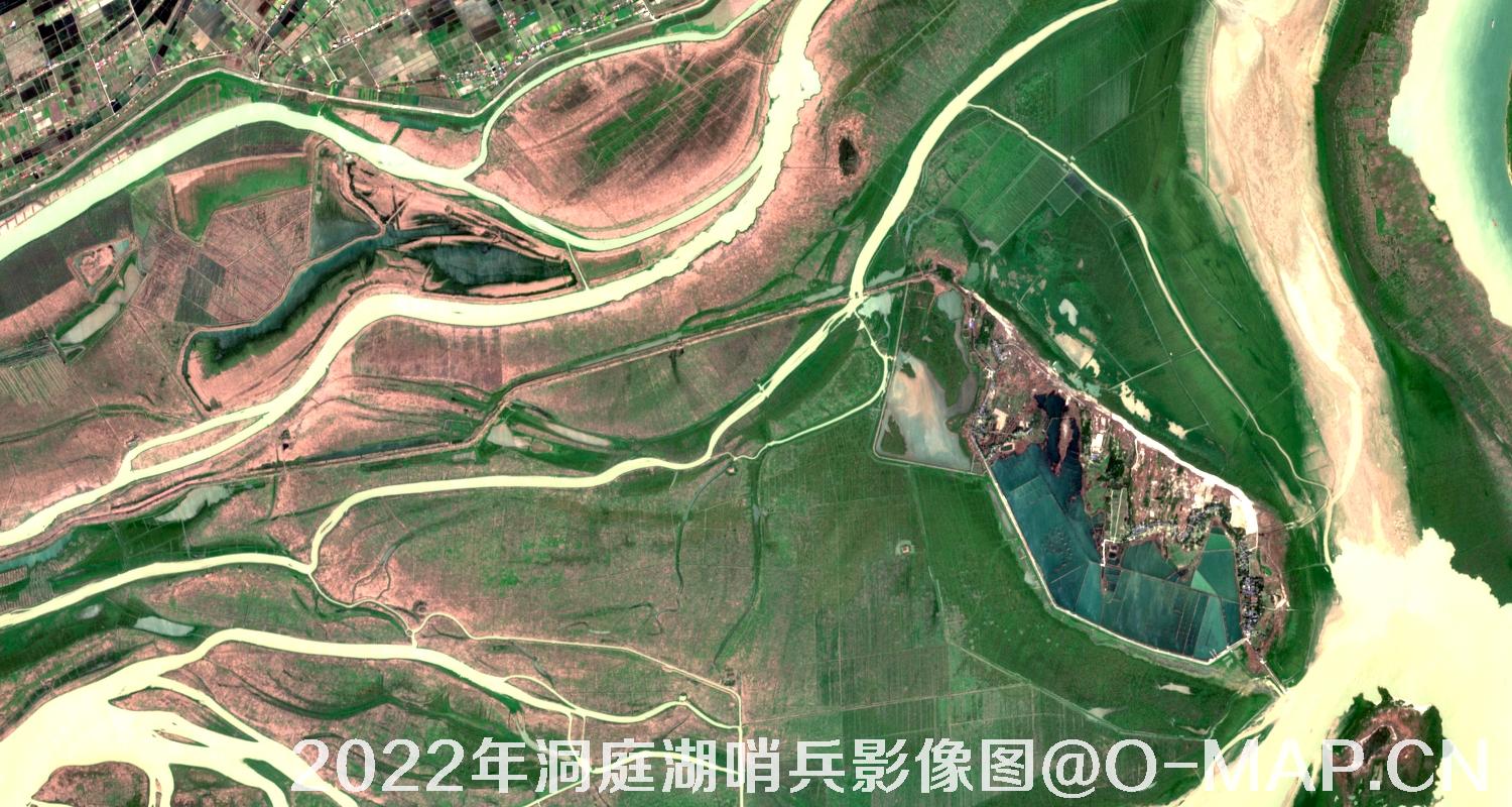 湖南省岳阳市洞庭湖2022年最新哨兵影像图