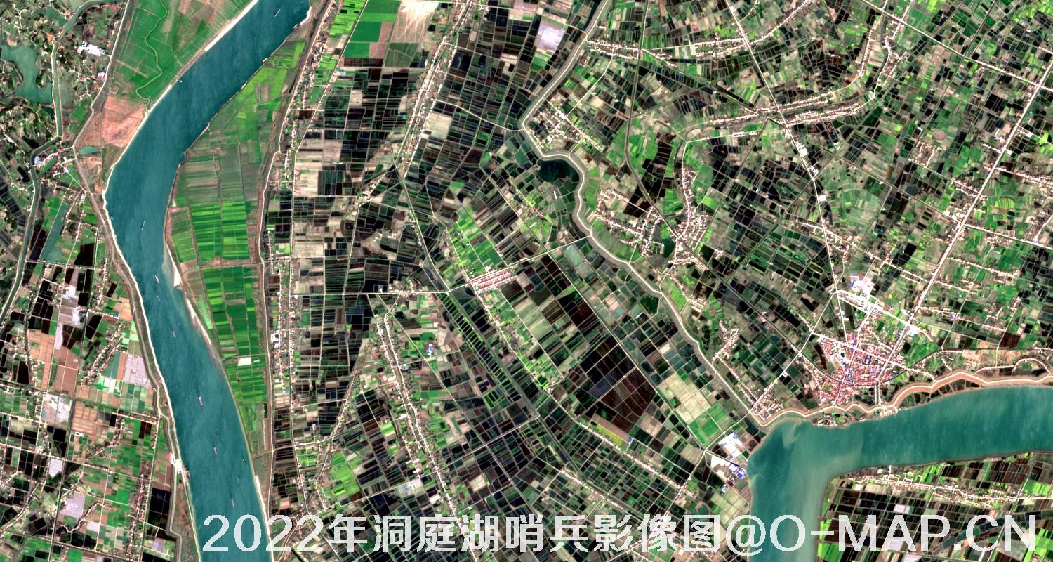 湖南省岳阳市洞庭湖2022年最新哨兵影像图