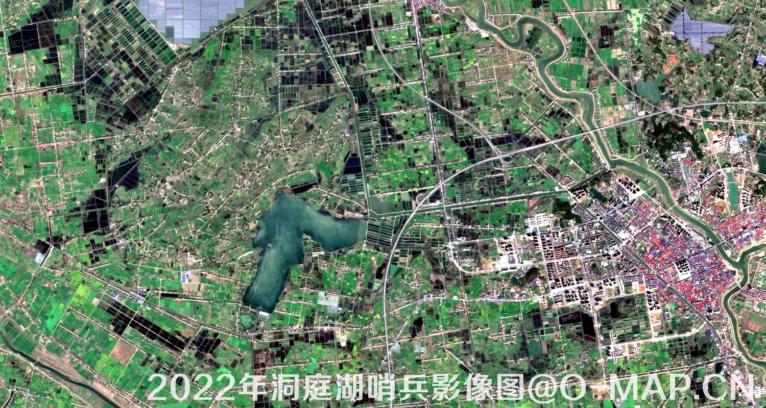 湖南省岳阳市洞庭湖2022年最新哨兵影像图