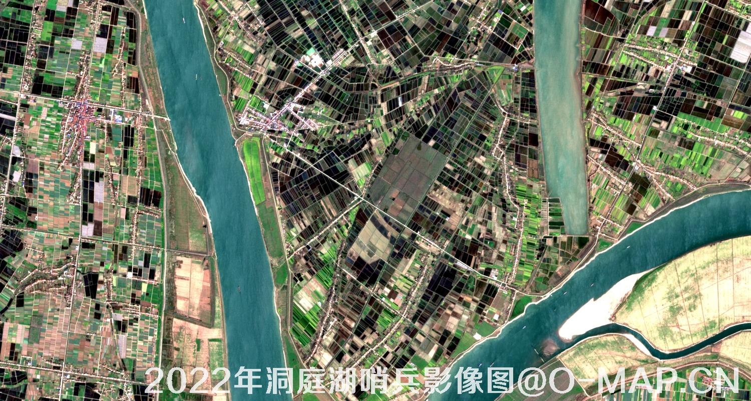湖南省岳阳市洞庭湖2022年最新哨兵影像图