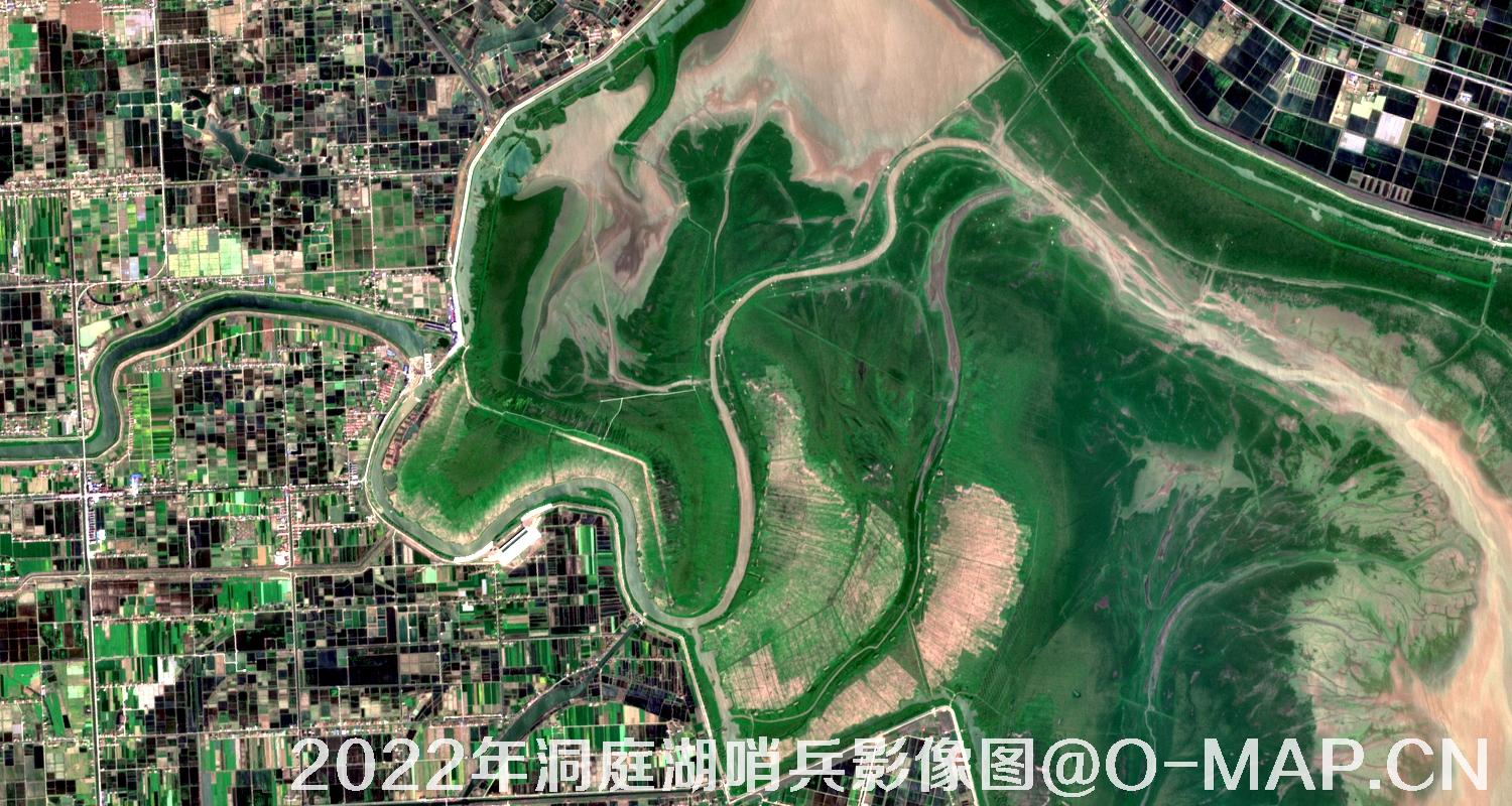 湖南省岳阳市洞庭湖2022年最新哨兵影像图