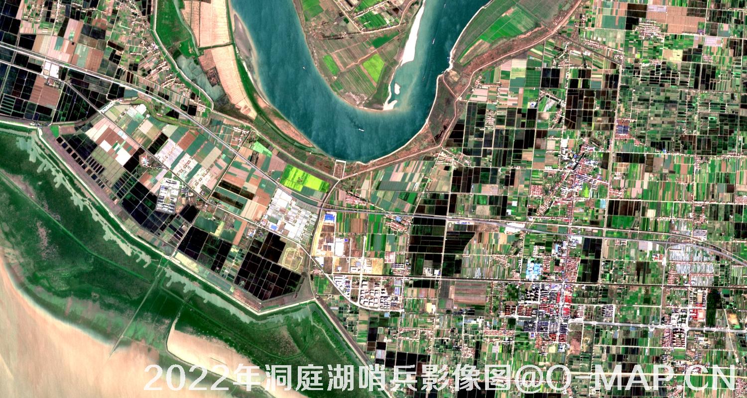 湖南省岳阳市洞庭湖2022年最新哨兵影像图