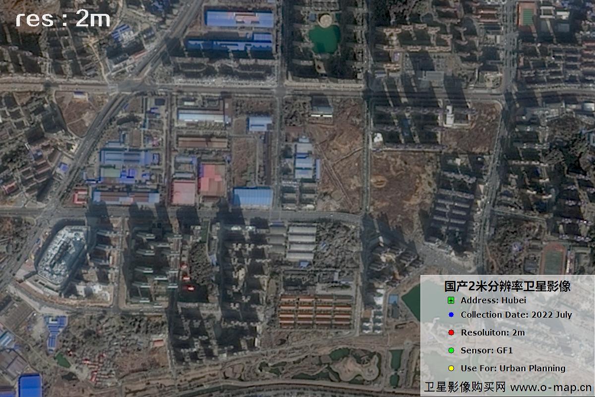 国产2米分辨率GF1卫星2022年拍摄的黄石市及大冶市周边影像图