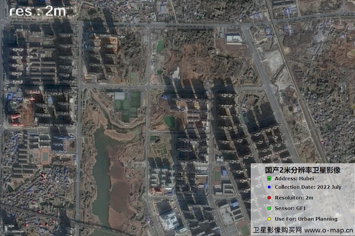 国产2米分辨率GF1卫星2022年拍摄的黄石市及大冶市周边影像图