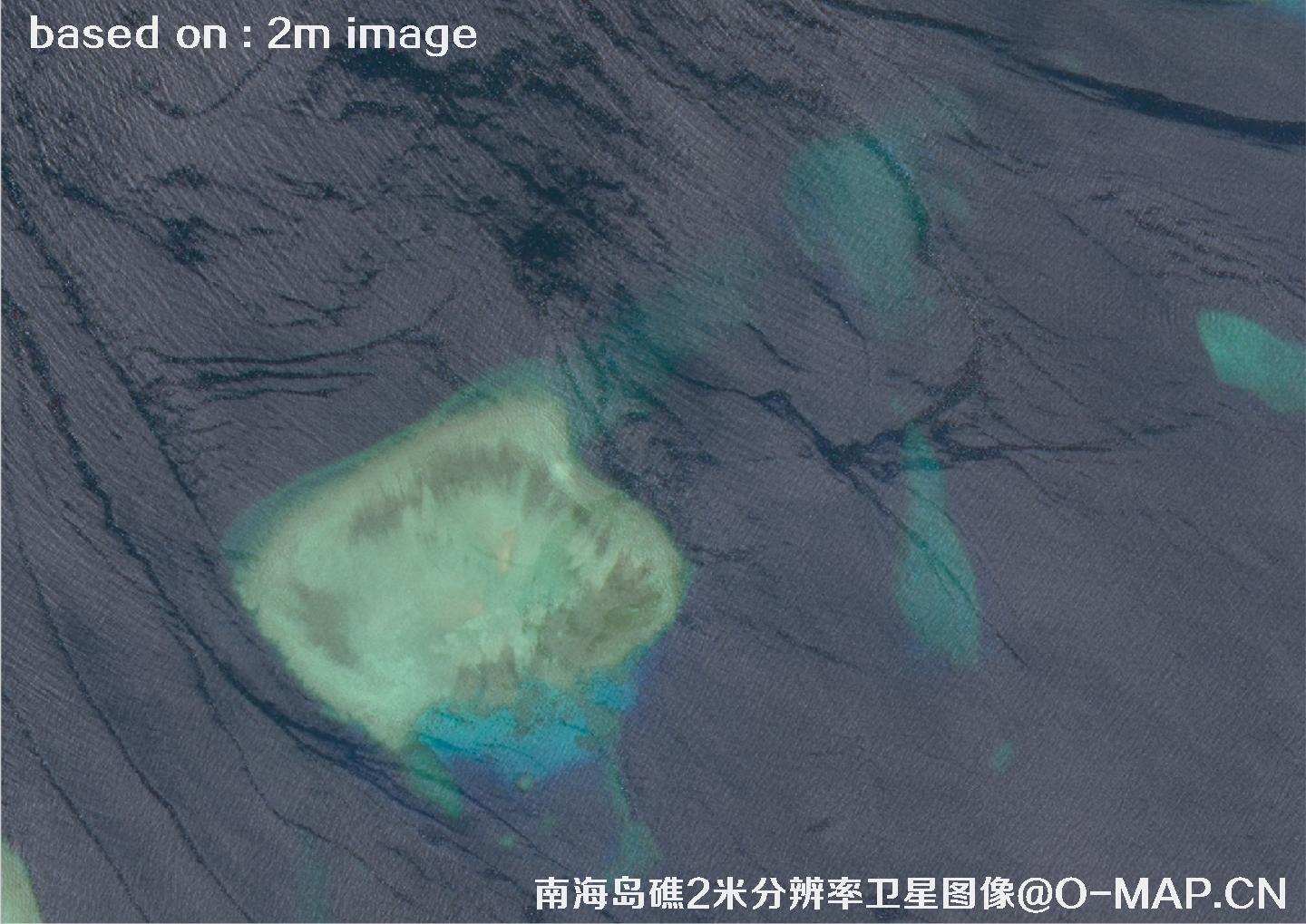 南海岛礁2米分辨率高分一号卫星图像