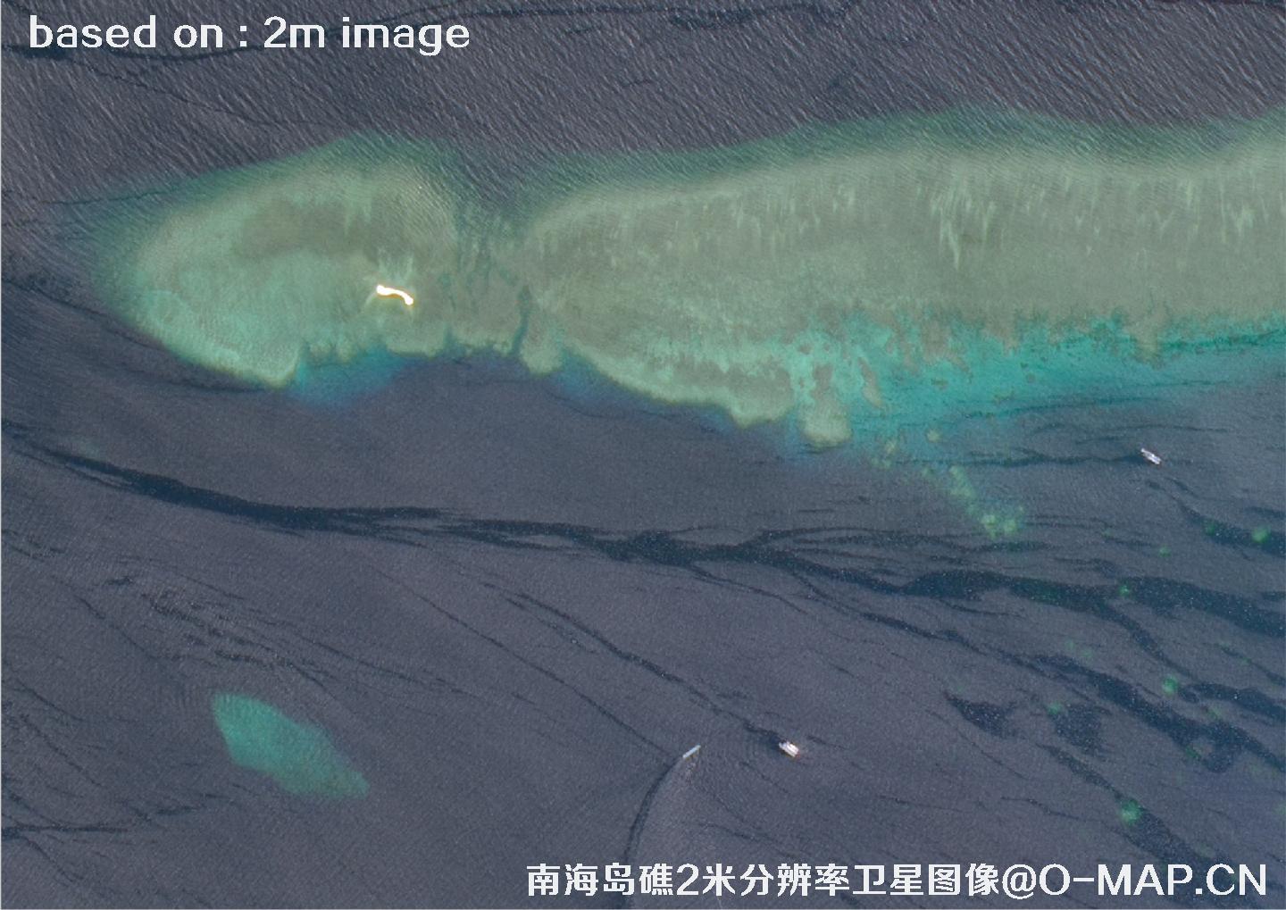 南海岛礁2米分辨率高分一号卫星图像