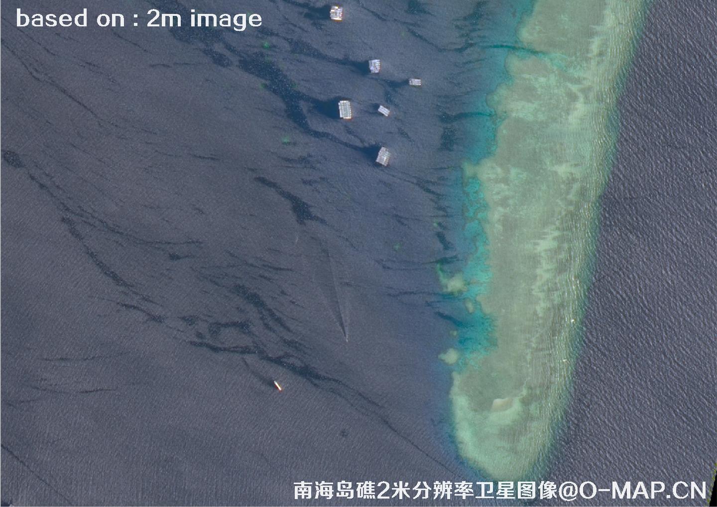 南海岛礁2米分辨率高分一号卫星图像