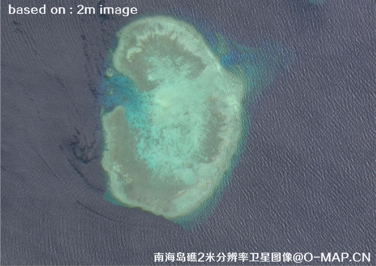 南海岛礁2米分辨率高分一号卫星图像
