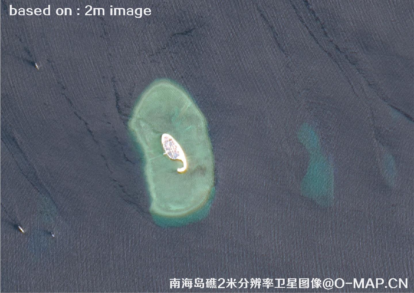 南海岛礁2米分辨率高分一号卫星图像