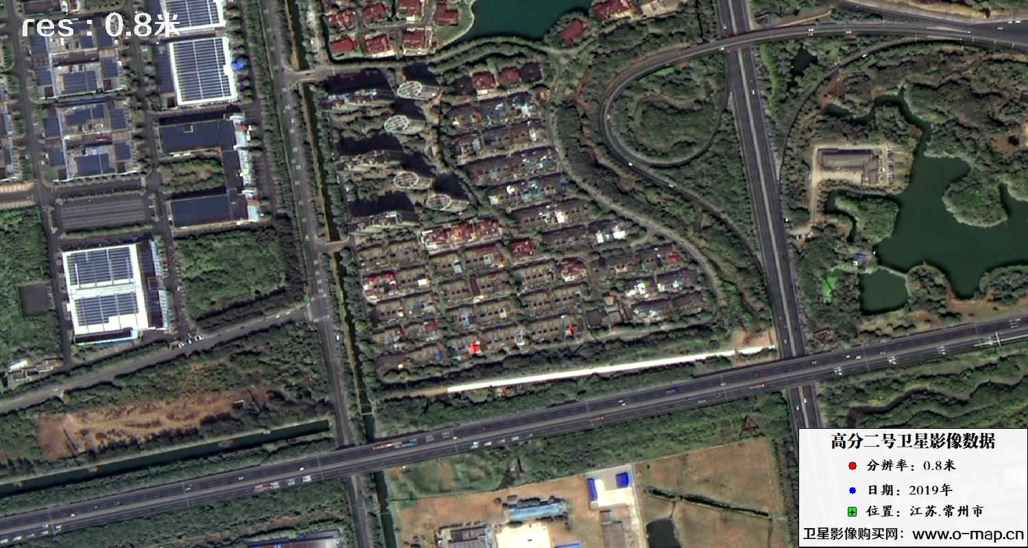 江苏省常州市2019年0.8米GF2卫星影像图
