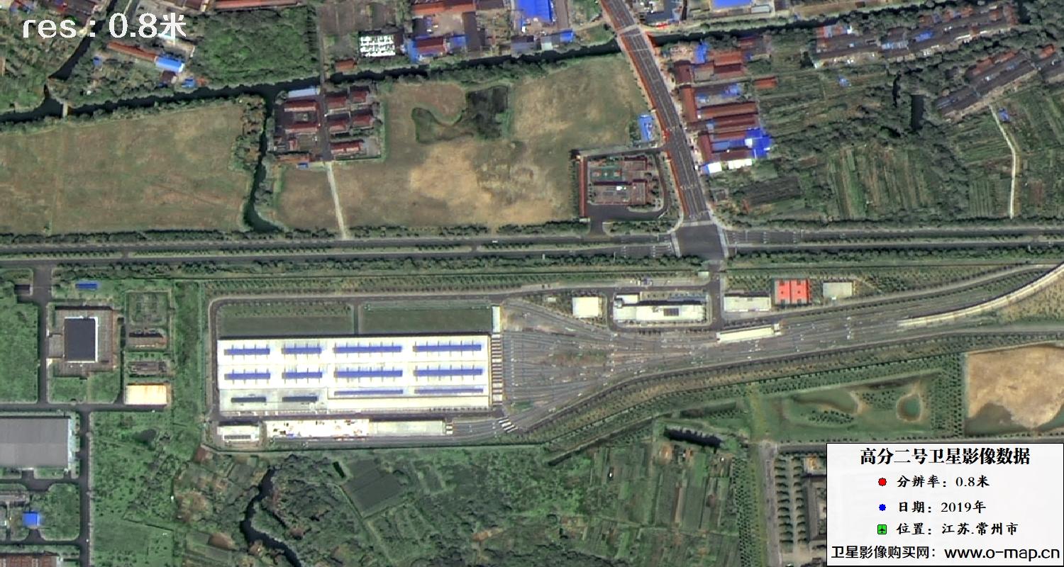 江苏省常州市2019年0.8米GF2卫星影像图